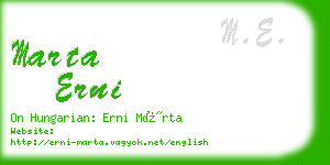 marta erni business card